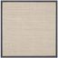 Handmade Gray Square Non-slip Sisal Rug