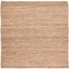 Natural 7' Square Handwoven Jute Area Rug