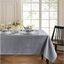 Gray Rectangular Water-Resistant Polyester Tablecloth