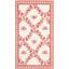 Ivory and Rose Hand-Knotted Wool Floral Area Rug