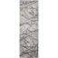 Ivory and Gray Abstract Cotton Synthetic Area Rug