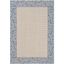 Reversible Off-White Easy-Care Synthetic Area Rug 47"x67"