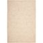 Ivory Hand-Knotted Wool and Synthetic 4x6 Area Rug