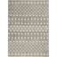 Transfixing Moroccan Diamond Gray and Ivory 5'3" x 7'3" Area Rug