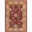 Elegant Oushak Hand-Knotted Red Wool Area Rug, 6' x 9'