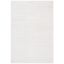 Ivory Rectangular Shag Synthetic Area Rug 3' x 5'