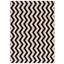 Modern Black Synthetic 9' x 12' Easy-Care Area Rug