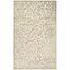 Cream and Multi Viscose Silk Rectangular Area Rug