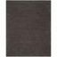 Athens Luxe Shag 9' x 12' Hand-Knotted Synthetic Area Rug in Dark Grey