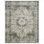 Chic Elegance 8' x 10' Gray and Gold Synthetic Area Rug