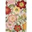 Ivory Whimsical Floral 5' x 7' Hand-Tufted Synthetic Rug