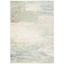 Ivory and Sage Abstract Hand-knotted Synthetic Area Rug, 3' x 5'