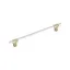 Golden Champagne and White Modern Bar Pull with Mounting Hardware