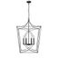 Tracy Matte Black 6-Light Indoor/Outdoor Pendant