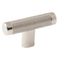 Polished Nickel T-Handle Cabinet Knob with Mounting Hardware