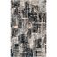 Black and Ivory Hand-Tufted Wool 5' x 8' Area Rug