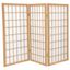 Natural 3-Panel Shoji Screen Room Divider