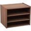 Dark Brown Adjustable Stackable Modular Wood Storage Shelf