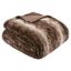 Chocolate Faux Fur Reversible Oversized Throw Blanket