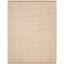 Ivory Wool Hand-Knotted 8' x 10' Rectangular Area Rug