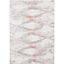 Ivory and Rust Rectangular Synthetic Area Rug