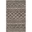 Luxurious Brown Ivory Hand-Knotted Shag Area Rug 3' x 5'