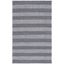 Ivory & Black Hand-Woven Cotton Kilim Area Rug - 3' x 5'