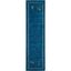 Himalaya Blue Wool Hand-Knotted Runner Rug 2'3" x 6'