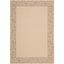 Natural Brown Rectangular Synthetic Stain-Resistant Area Rug