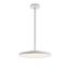 White Aluminum 16" Round LED Pendant Light