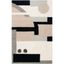 Rodeo Drive 5' x 8' Beige and Black Wool Area Rug