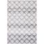 Chic Gray Geometric Tufted Rectangular Area Rug