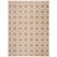 Gray Geometric Synthetic Easy Care Rectangular Area Rug