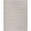 Coastal Charm Grey/Ivory 8' x 10' Handwoven Wool-Cotton Rug