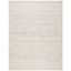 Elegant Ivory Hand-Tufted Wool Rug, Rectangular 8' x 10'