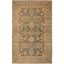 Gray Floral Motif Hand-Knotted Wool Area Rug 6' x 9'