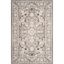 Hand-Knotted Dark Grey and Cream Floral Area Rug