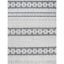 Charcoal Grey Synthetic 9' x 12' Hand-Knotted Area Rug