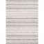 Gray and White Striped Hand-Tufted Wool Kids Area Rug 5' x 7'