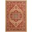 Elegant Mahal 79'' Red & Natural Synthetic Area Rug