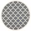 Contemporary Anthracite & Beige 8' Round Indoor/Outdoor Rug