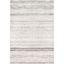 Nova Bohemian Gray Striped Synthetic 4' x 6' Area Rug