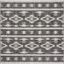 Elegant Black Synthetic 59" Square Non-Slip Outdoor Rug