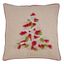 Festive Red Beaded Christmas Tree 18" Cotton Throw Pillow Cover