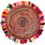 Handmade Multicolor Cotton Braided Round Area Rug