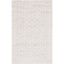 Ivory Beige 5' x 8' Flat Woven Wool Area Rug