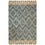 Blue Geometric Handmade Wool Area Rug 3' x 5'