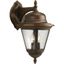 Antique Bronze 19.25" Outdoor Wall Lantern with Clear Seeded Glass