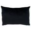 Black Pinsonic Velvet Poly-Filled 14x20 Throw Pillow