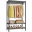 Black 3-Tier Wire Freestanding Closet System